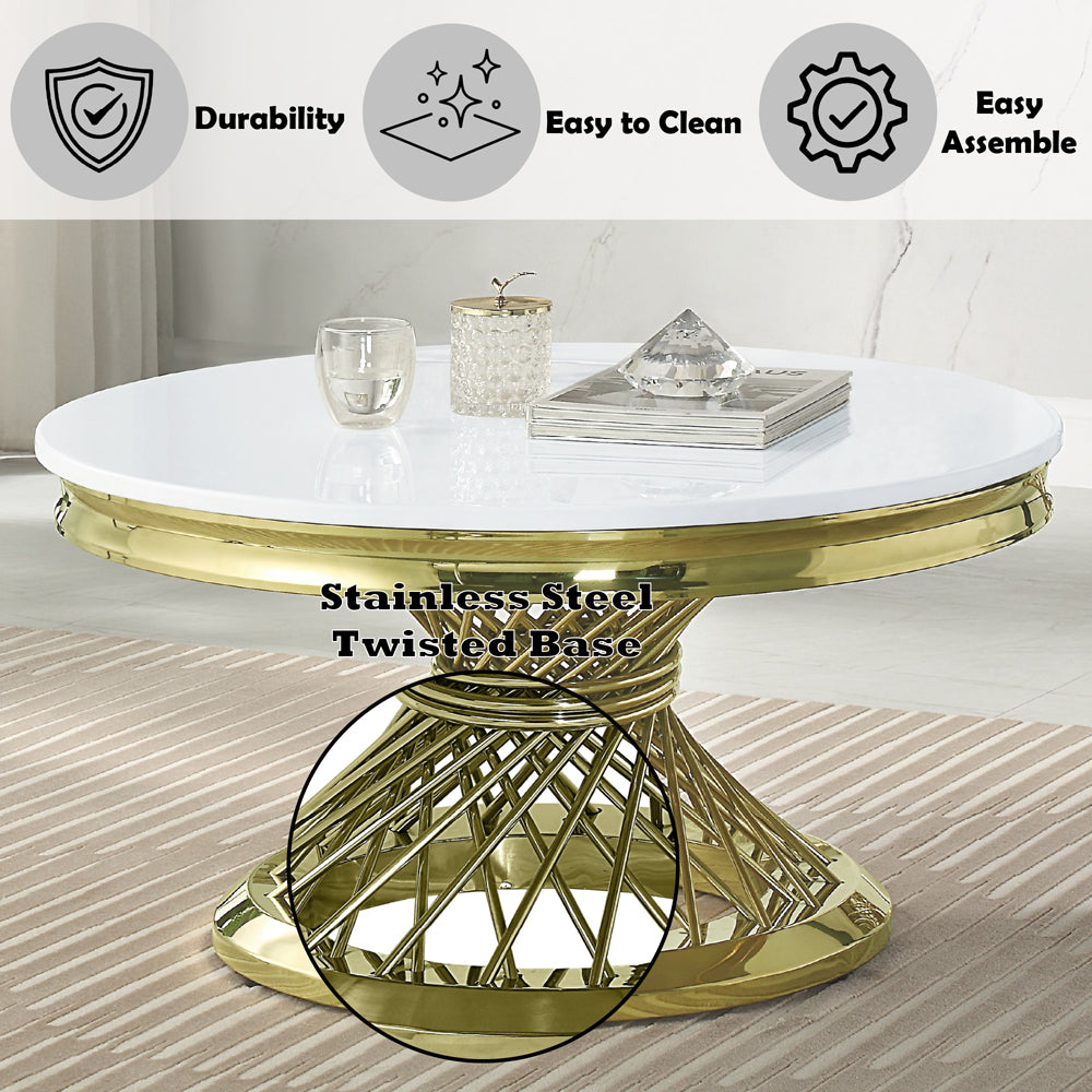 Fallon Coffee Table with Engineered Stone Top