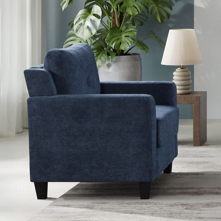 Horatio - Chenille Chair - Navy