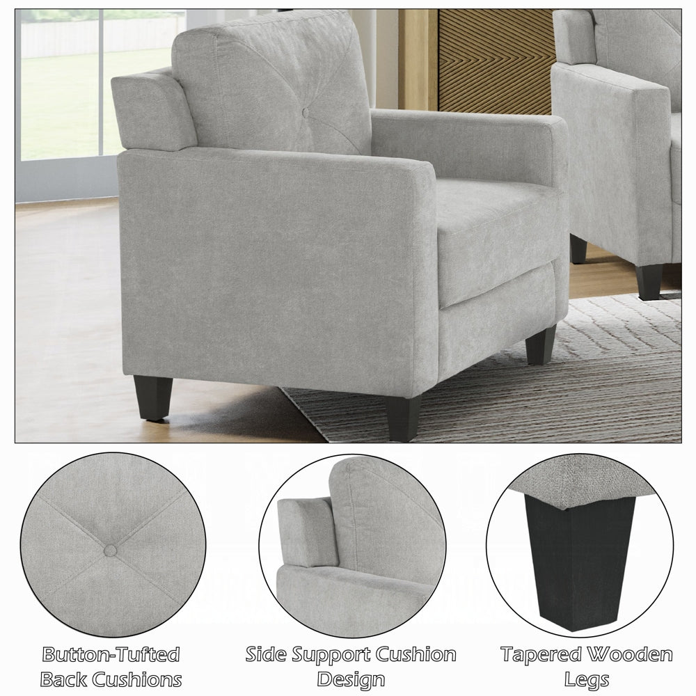 Horatio - Chenille Chair - Taupe