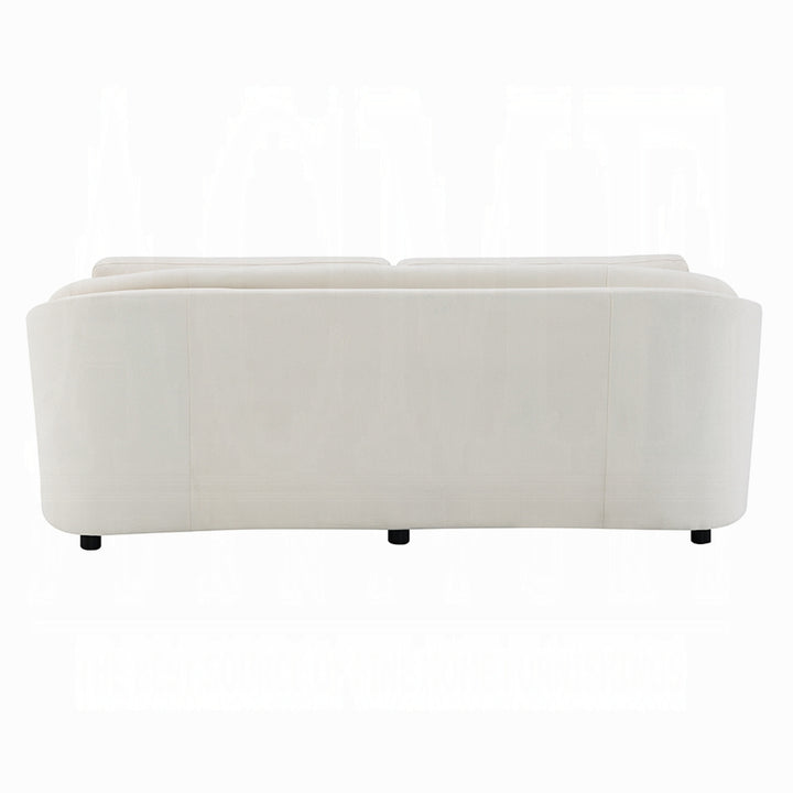 Mariko Sofa with 2 Accent Pillows – Beige Linen
