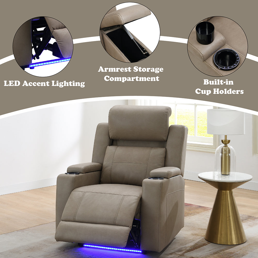 Lugo Power Motion Recliner with Cup Holder