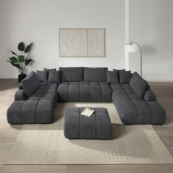 Chosen Sectional Sofa with 6 Pillows