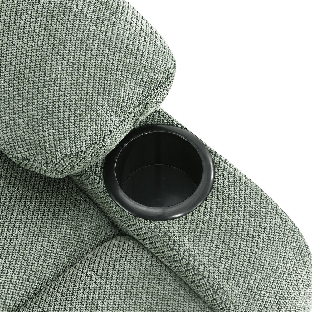 Larkin Motion Recliner - Green Chenille