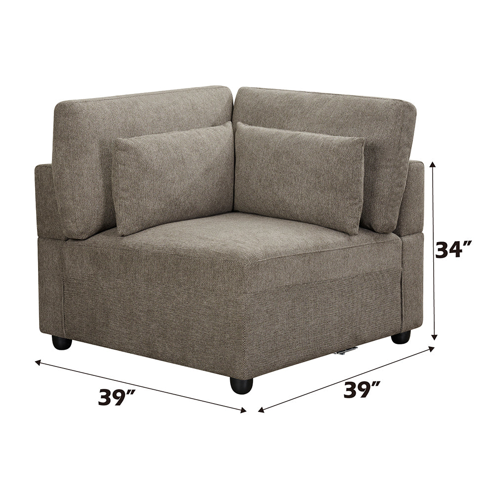 Rylie Modular - Wedge with 3 Pillows