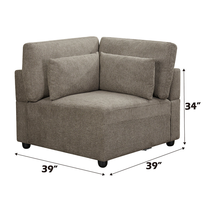 Rylie Modular - Wedge with 3 Pillows