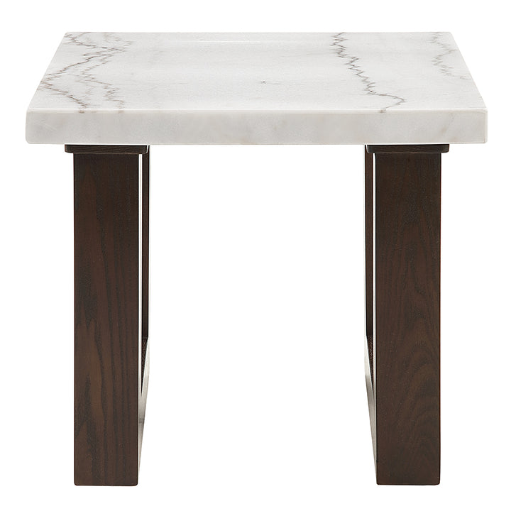 Edwyn End Table with Marble Top