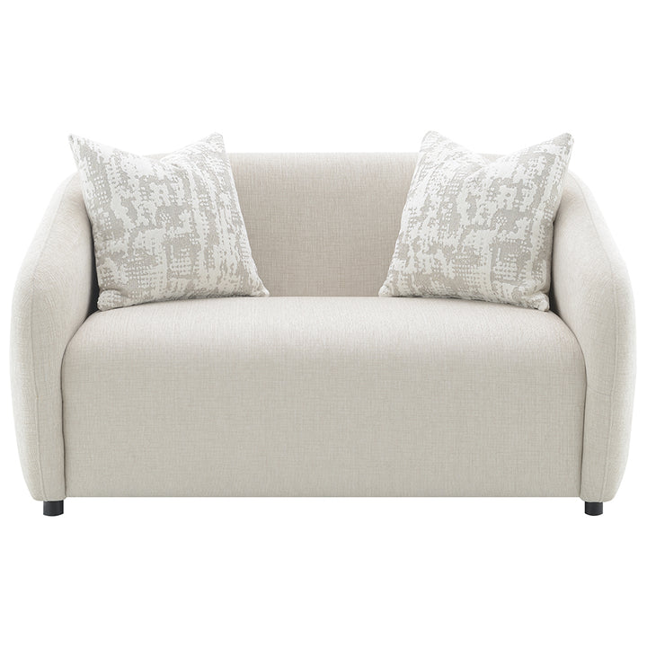 Etienne Loveseat with 2 Pillows - Beige Linen