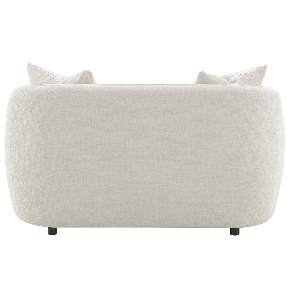 Etienne Loveseat with 2 Pillows - Beige Linen