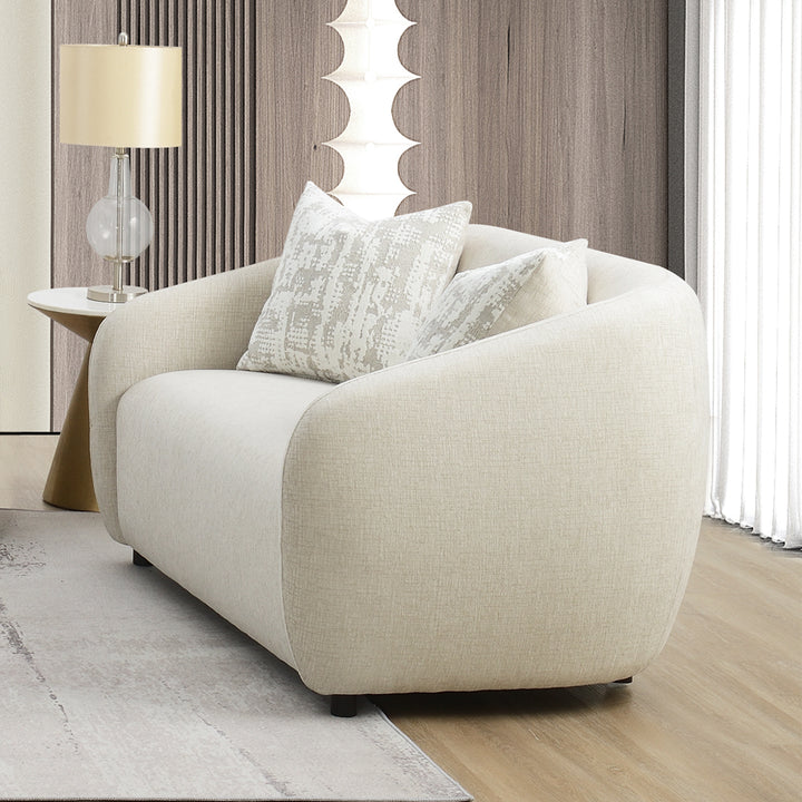 Etienne Loveseat with 2 Pillows - Beige Linen