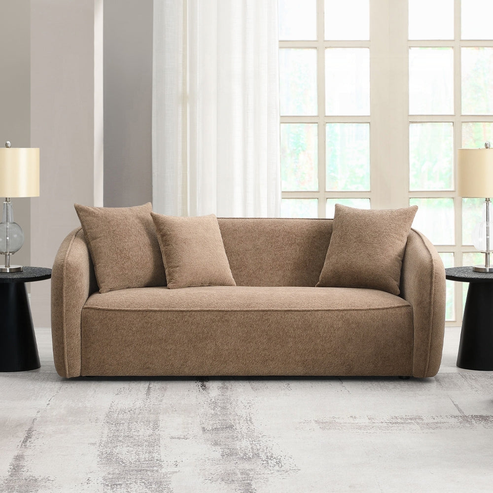 Modern Keith Brown Chenille Sofa