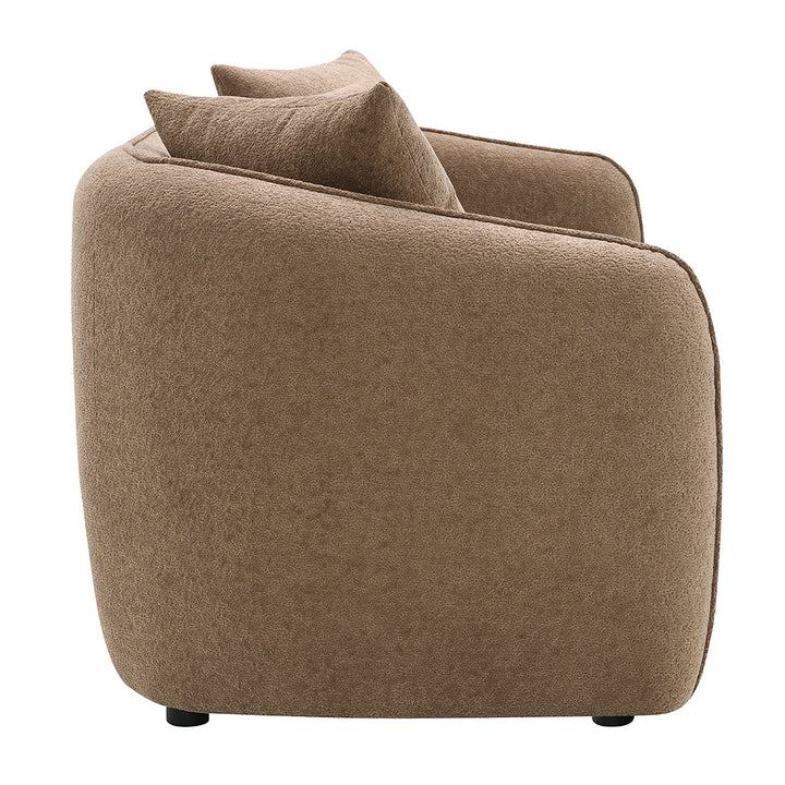 Keith Sofa with 3 Pillows - Brown Chenille
