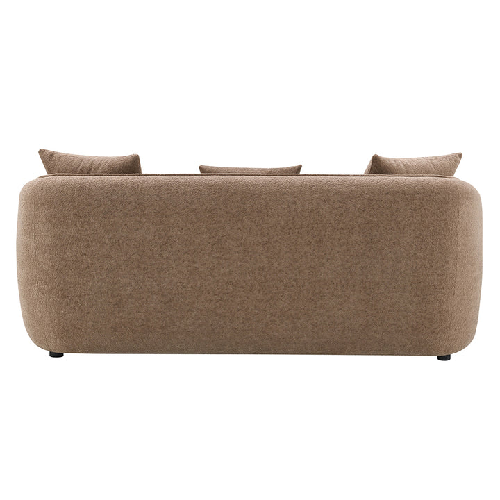 Keith Sofa with 3 Pillows - Brown Chenille