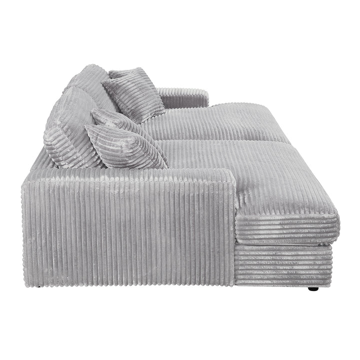 Hilde Sectional Sofa with 4 Pillows