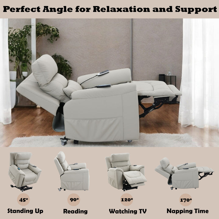 Marsha Power Recliner with Lift &amp; Massage