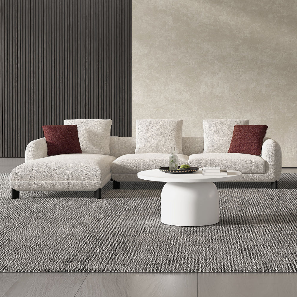Mardi Sectional Sofa with 6 Pillows