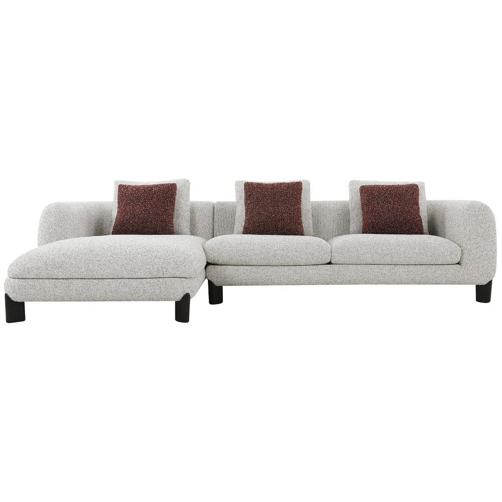 Mardi Sectional Sofa with 6 Pillows