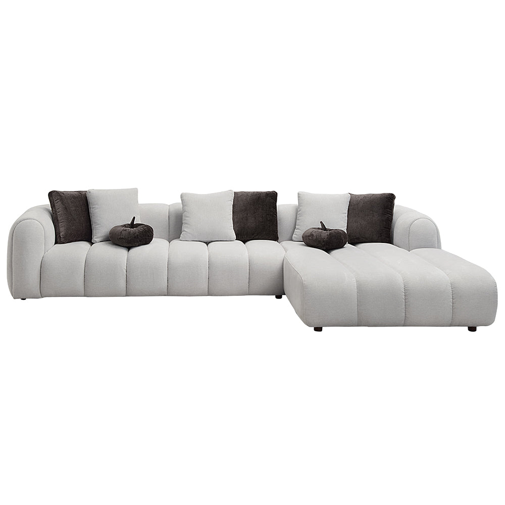 Manilla Sectional Sofa with 8 Pillows
