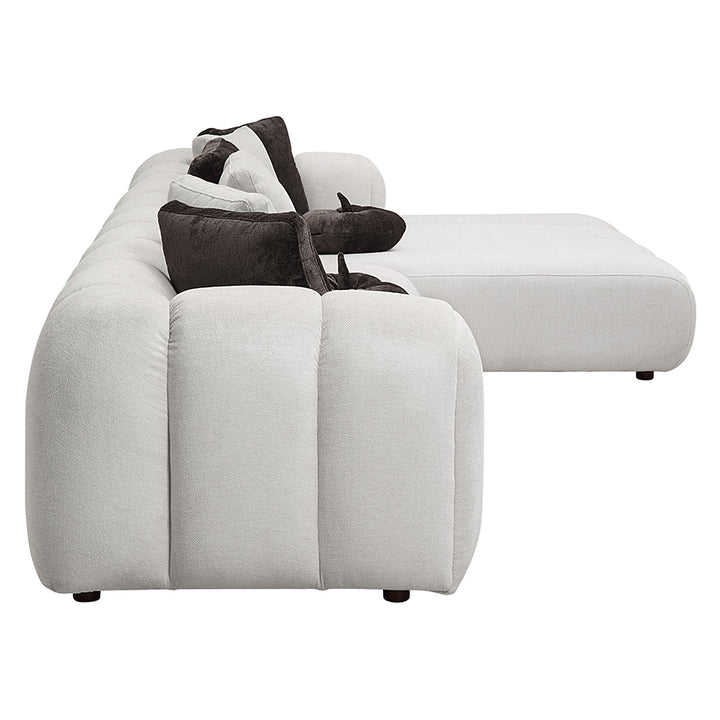 Manilla Sectional Sofa with 8 Pillows