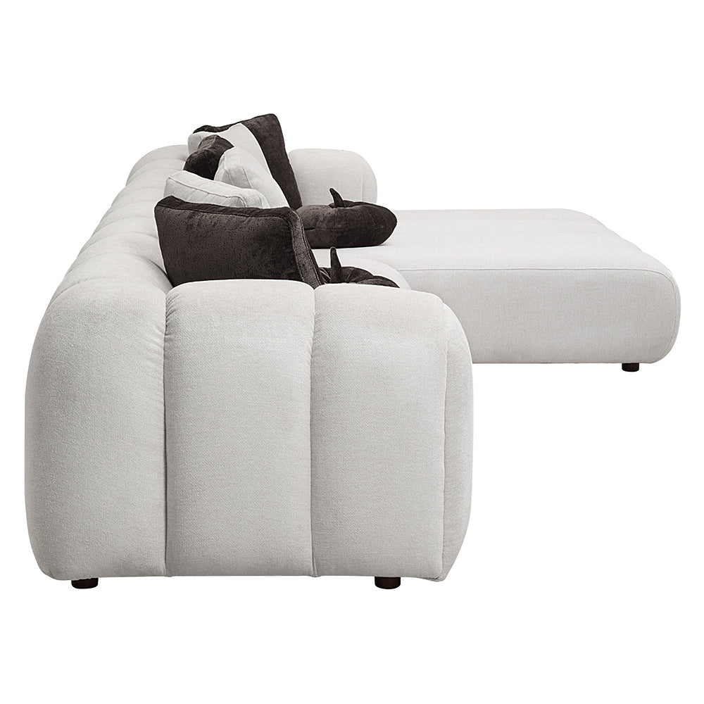 Manilla Sectional Sofa with 8 Pillows