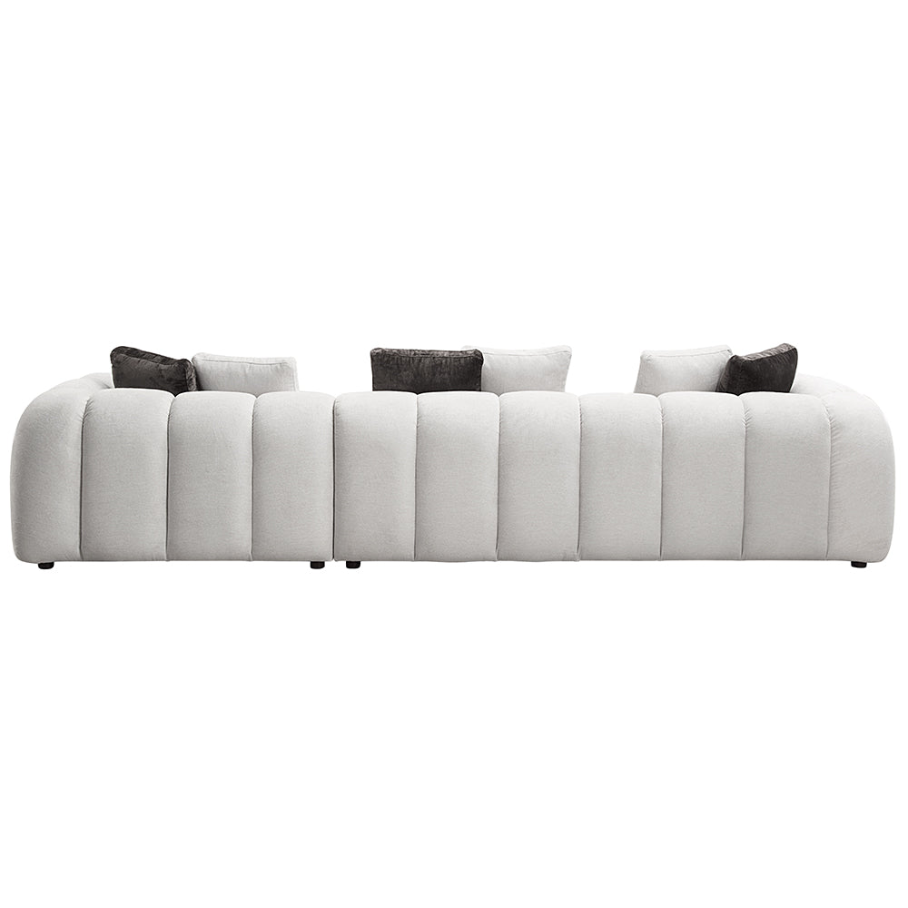 Manilla Sectional Sofa with 8 Pillows