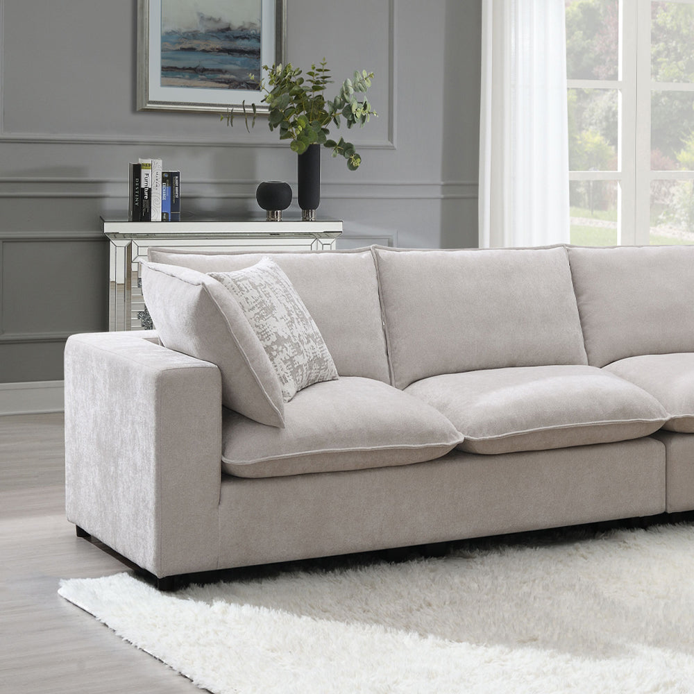 Marisa Modular Left Facing Loveseat with 2 Pillows
