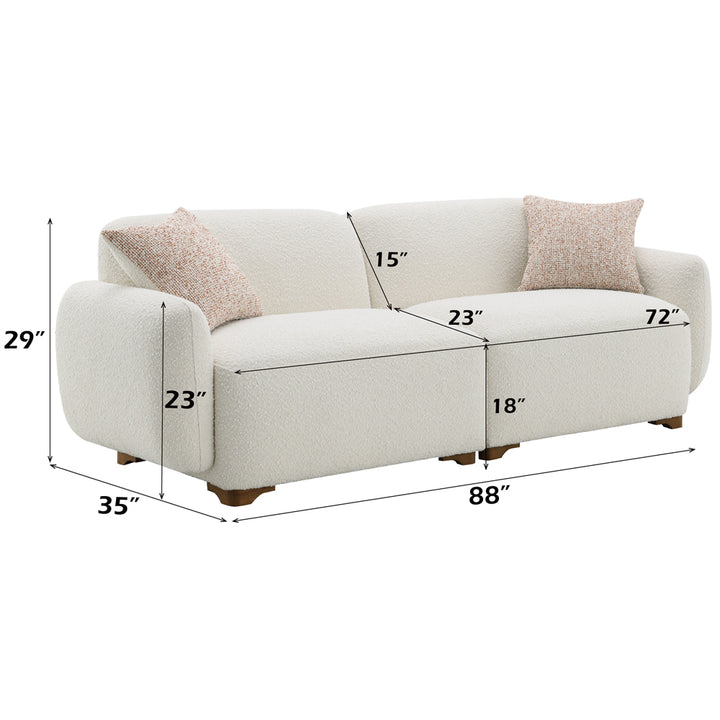Darius Sofa with 2 Pillows