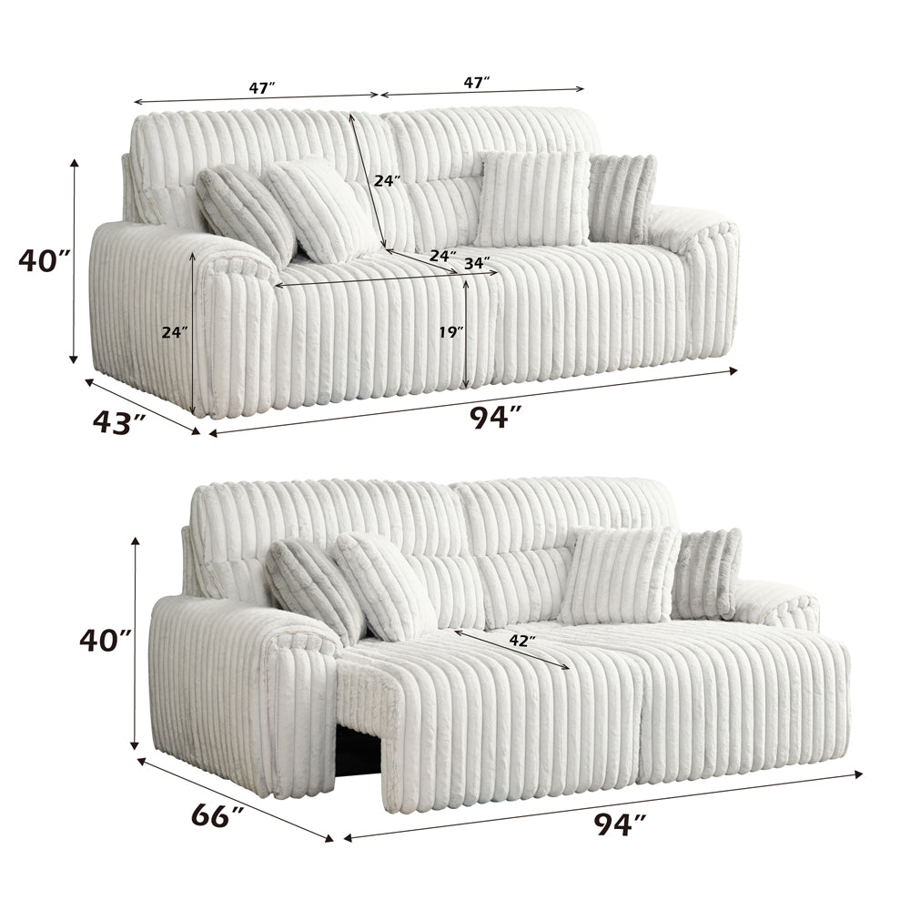 Jaya Power Motion Sofa with Sleeper & USB Port