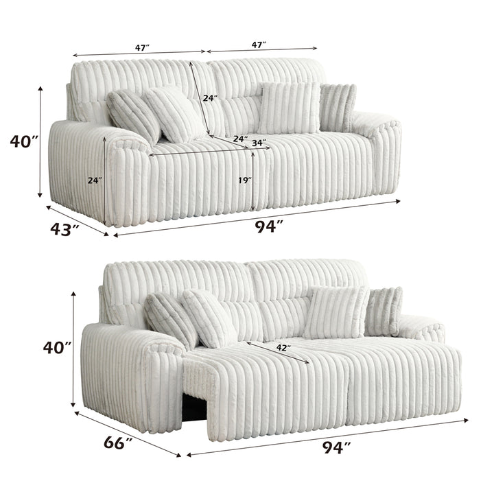 Jaya Power Motion Sofa with Sleeper &amp; USB Port