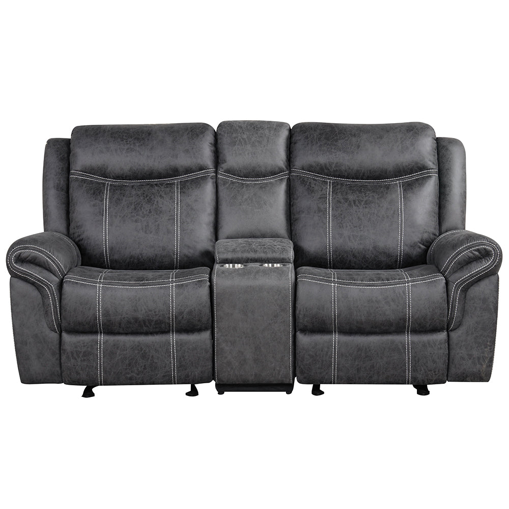 Zubaida Power Glider Motion Loveseat with USB