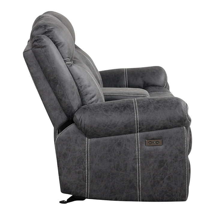 Zubaida Power Glider Motion Loveseat with USB