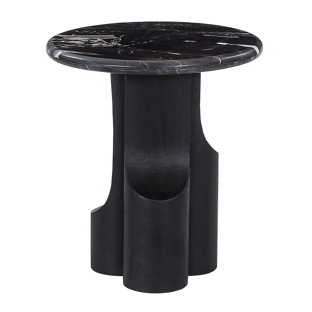 Kinton End Table with Natural Marble Top