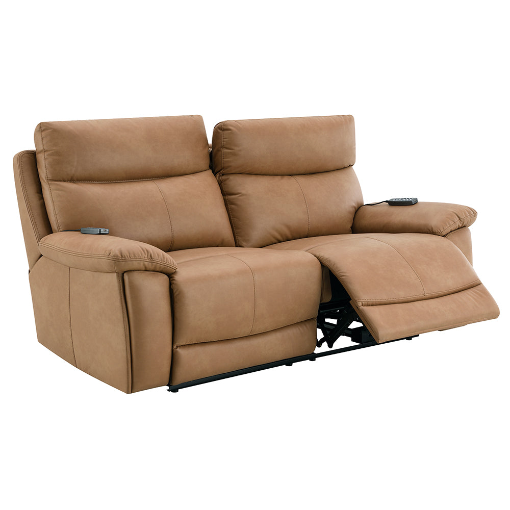 Chavis Power Motion Loveseat with USB & Power Headrest