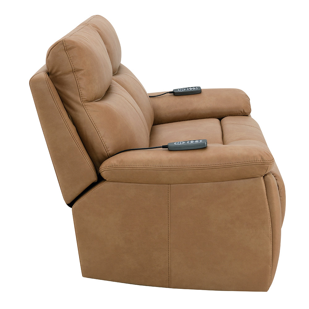 Chavis Power Motion Loveseat with USB & Power Headrest