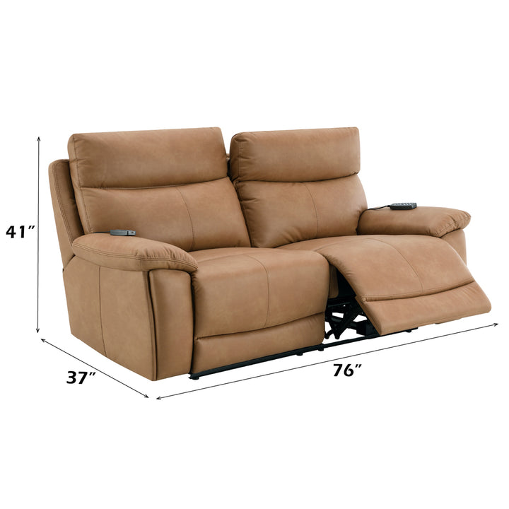 Chavis Power Motion Loveseat with USB &amp; Power Headrest