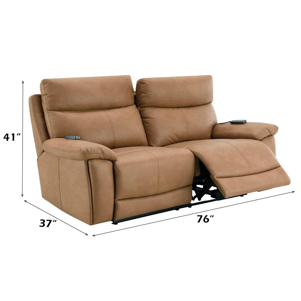 Chavis Power Motion Loveseat with USB & Power Headrest