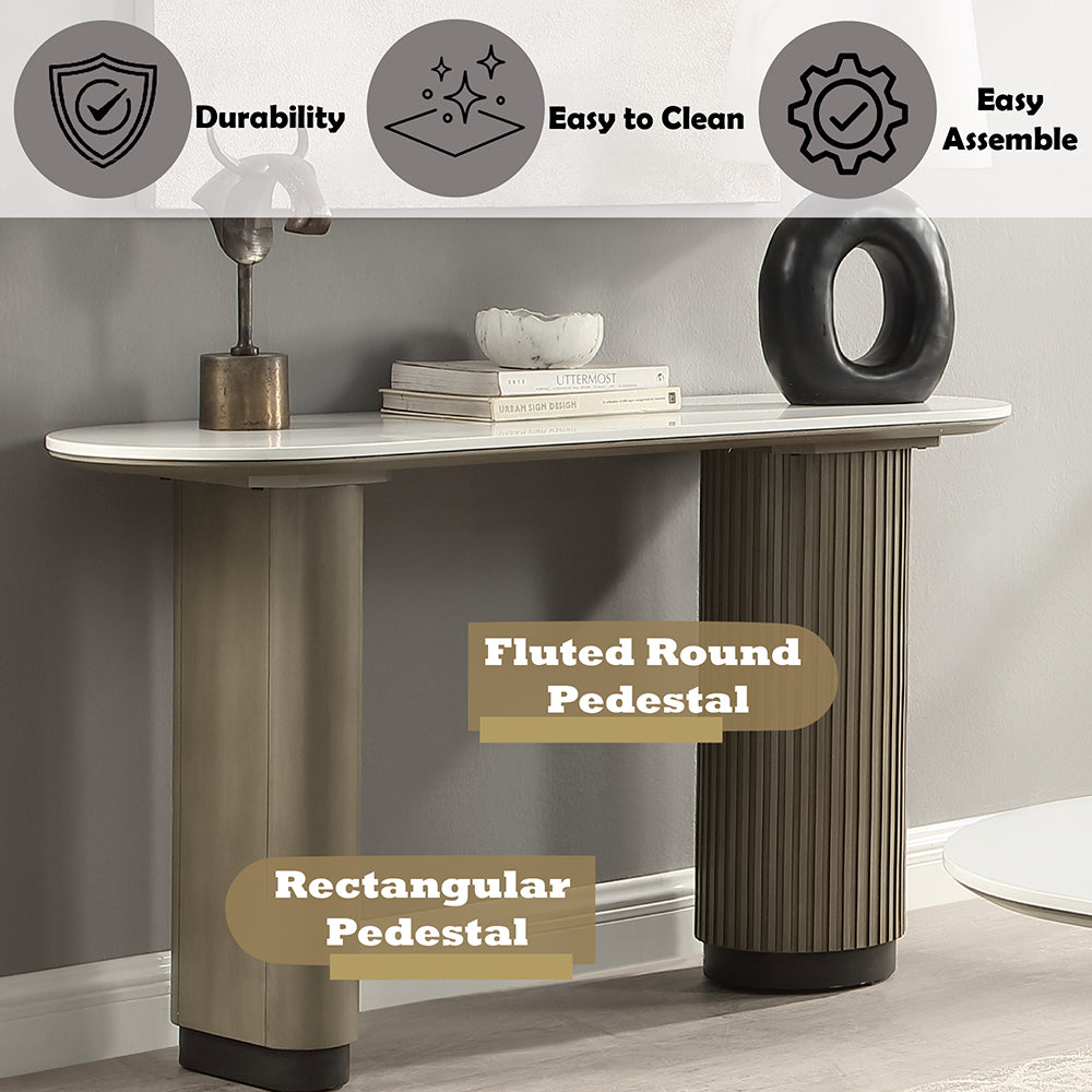 Clayten Sofa Table with Engineered Top