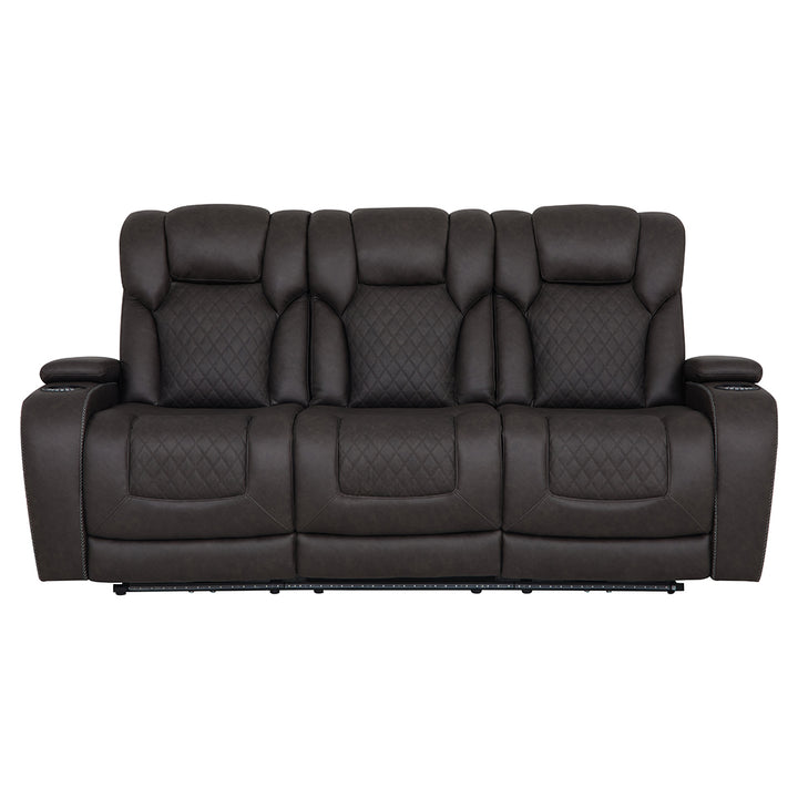 Wendell Power Motion Sofa with Dropdown Table, Storage, USB &amp; LED