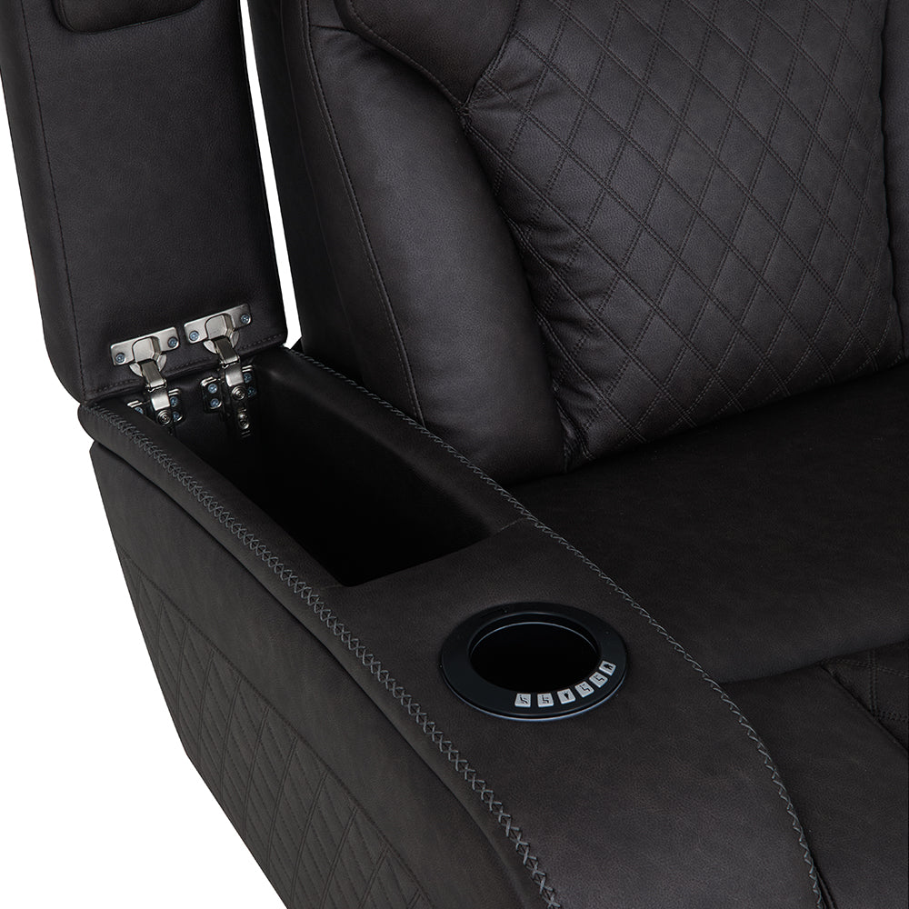 Wendell Power Motion Recliner with Storage, USB & LED