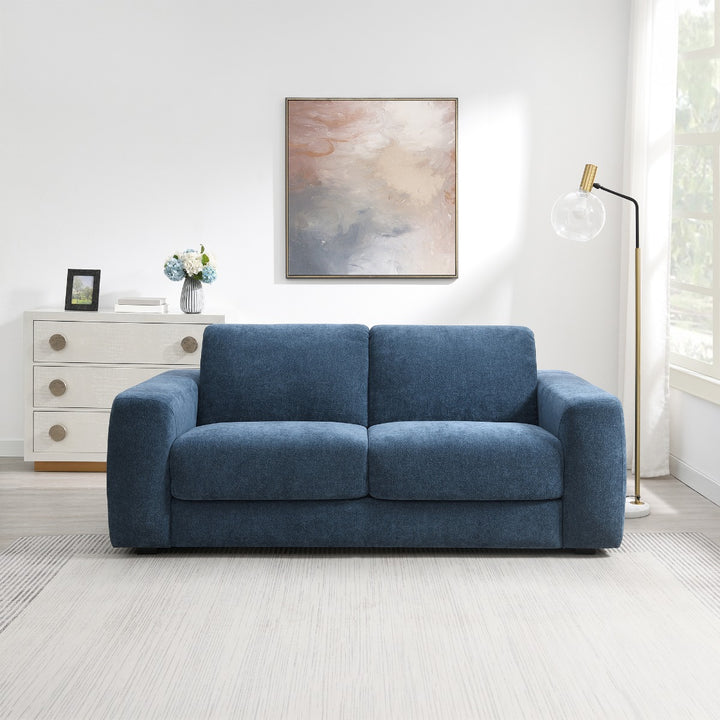 Chesney Sofa with Sleeper - Dark Blue Chenille