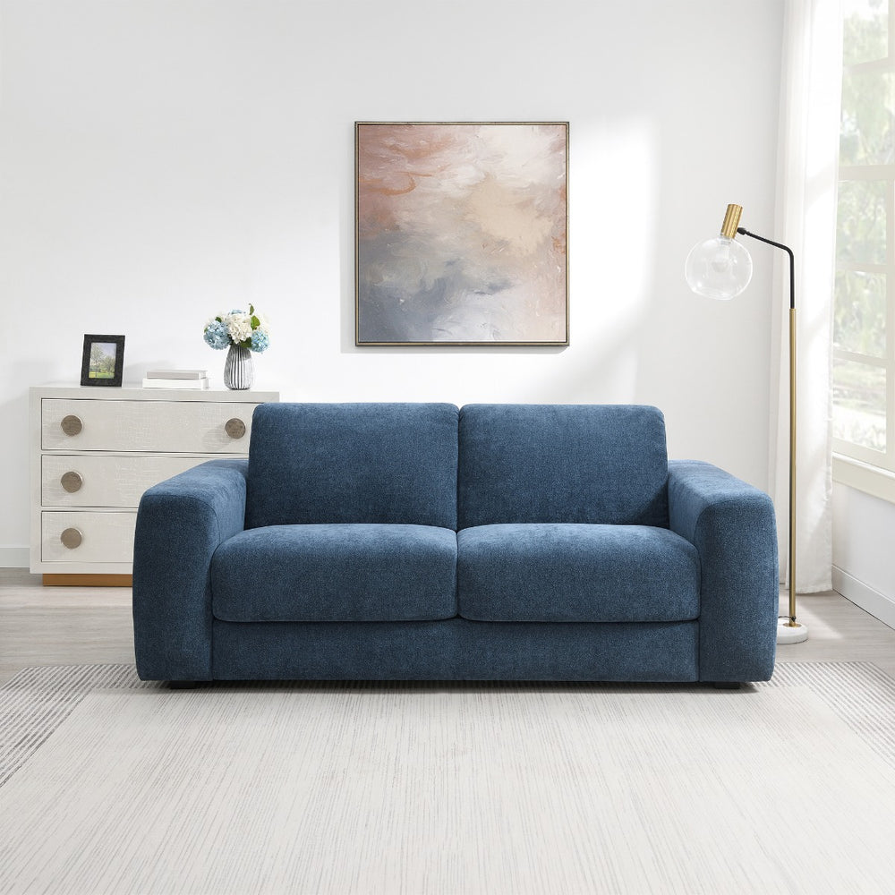 Chesney Sofa with Sleeper - Dark Blue Chenille