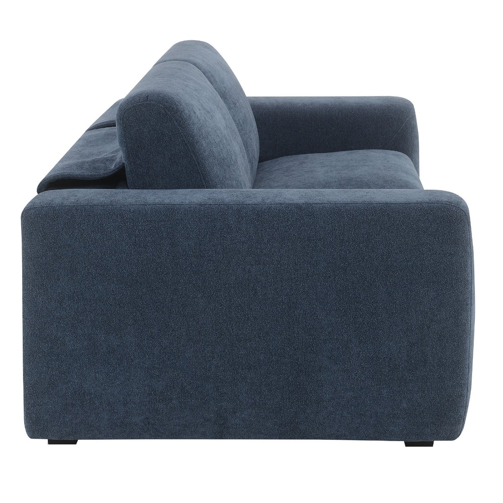 Chesney Sofa with Sleeper - Dark Blue Chenille
