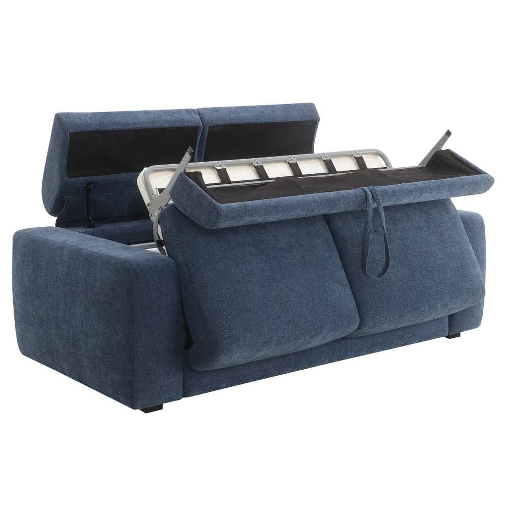 Chesney Sofa with Sleeper - Dark Blue Chenille