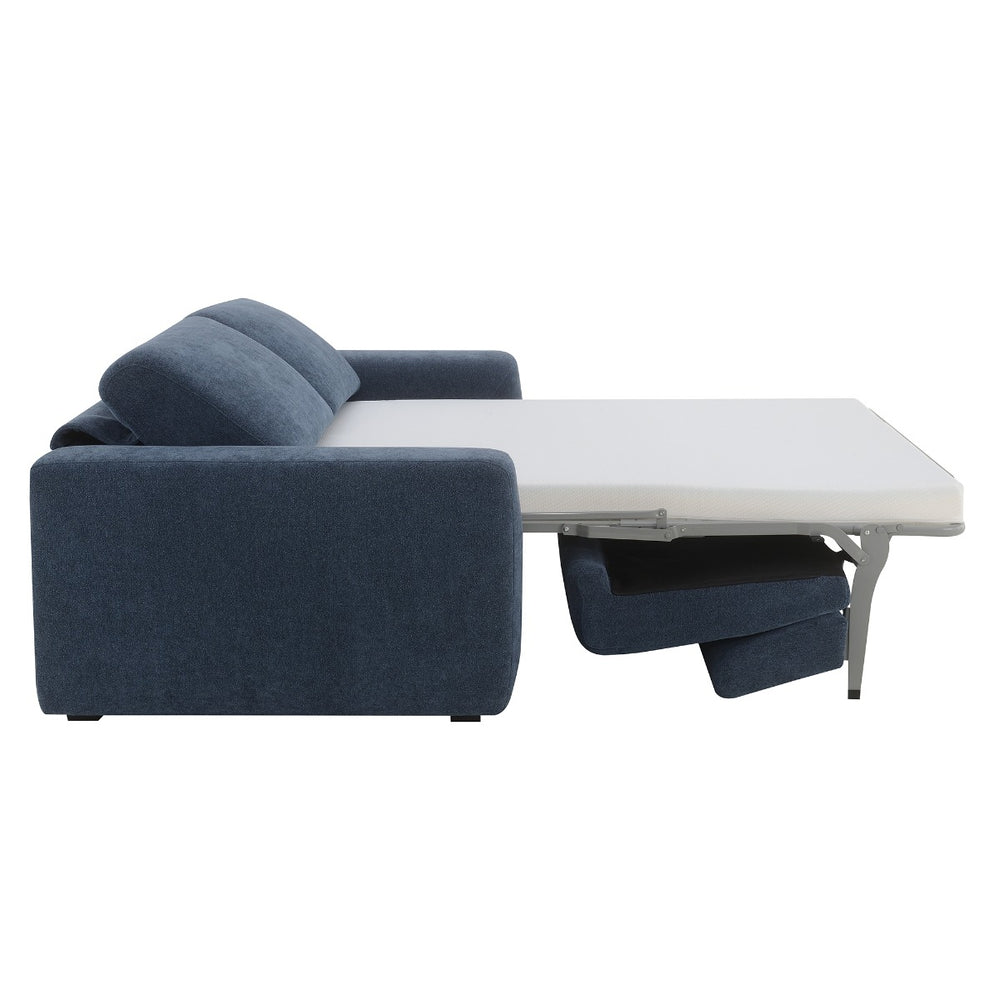 Chesney Sofa with Sleeper - Dark Blue Chenille