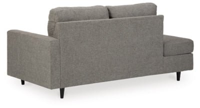 Lyman Right - Arm Facing Corner Chaise - Dark Gray Chaise modern furniture Contempo Furniture