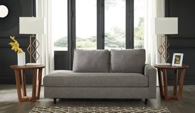 Lyman Right - Arm Facing Corner Chaise - Dark Gray Chaise modern furniture Contempo Furniture