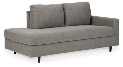 Lyman Right - Arm Facing Corner Chaise - Dark Gray Chaise modern furniture Contempo Furniture