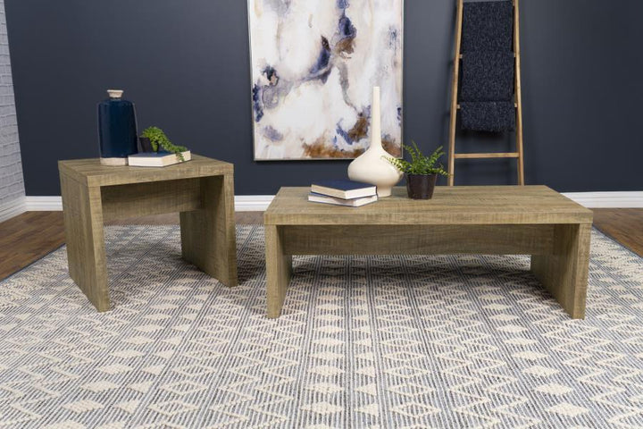 Lynette - 2 Piece Rectangular Coffee And End Table Set - Mango Table Set modern furniture Contempo Furniture