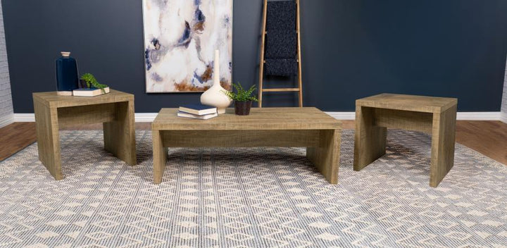 Lynette - 3 Piece Rectangular Coffee And End Table Set - Mango Table Set modern furniture Contempo Furniture