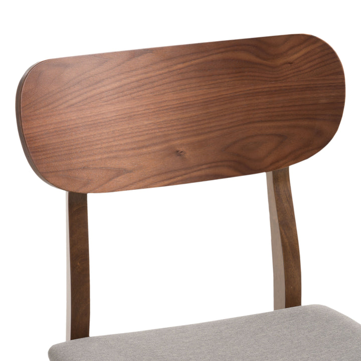 Lynn - Modern Grey &amp; Walnut Counter Chair (Set of 2)