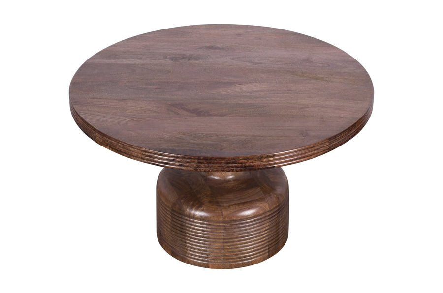 Modus Furniture Pjrt21 Liyana Solid Wood Round Coffee Table In Natural Tan